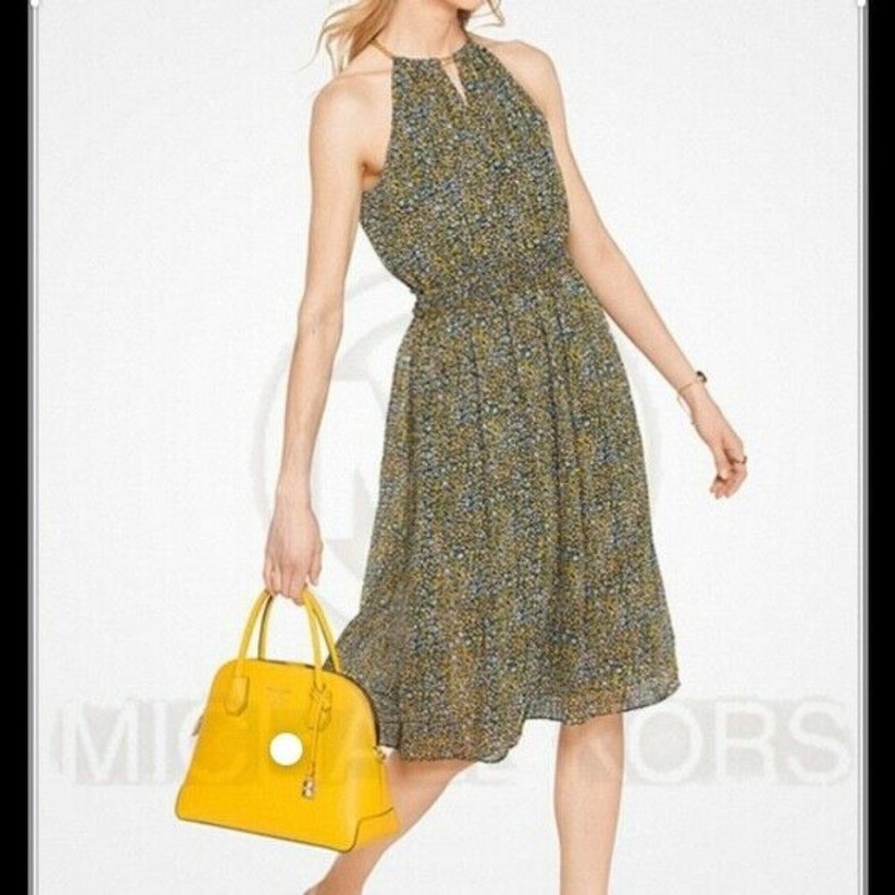 MICHAEL KORS Floral Chiffon Dress